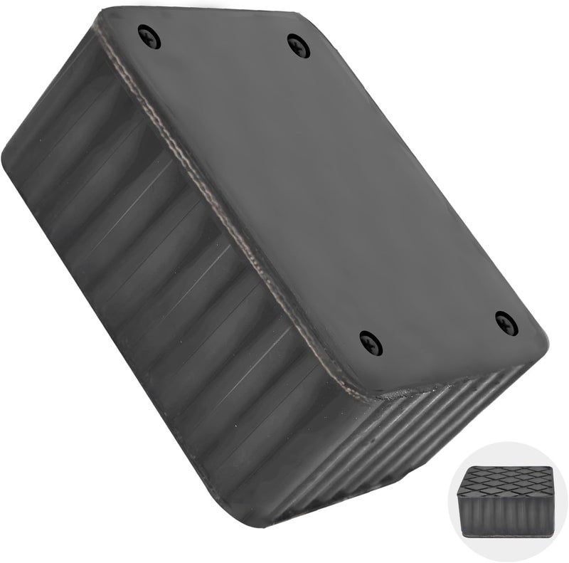 GANSNAY Rubber Block for Car Lift- Nylon Layer Reinforced, Heavy Duty 7000lbs Capacity, Anti-Split Spacer Pads for Commercial Scissor Lift, SUVs, Trucks& More- 6.3″(L)×4.7″(W)×2.4″(H) 1Piece - Image 1